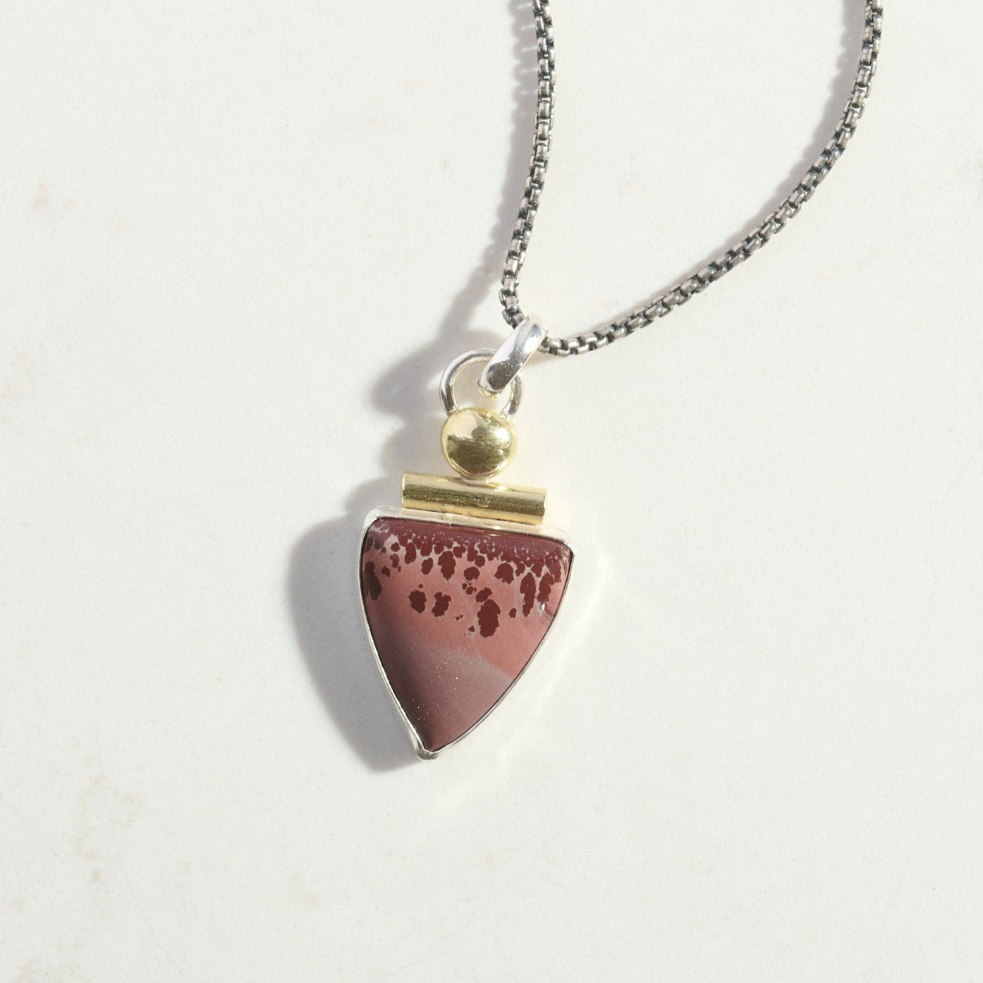 One of a Kind Rooted Jasper Pendant