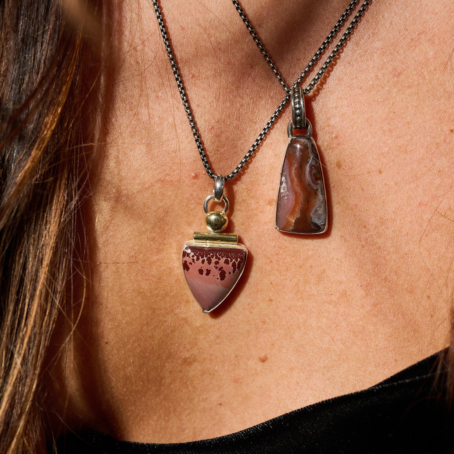 One of a Kind Rooted Jasper Pendant