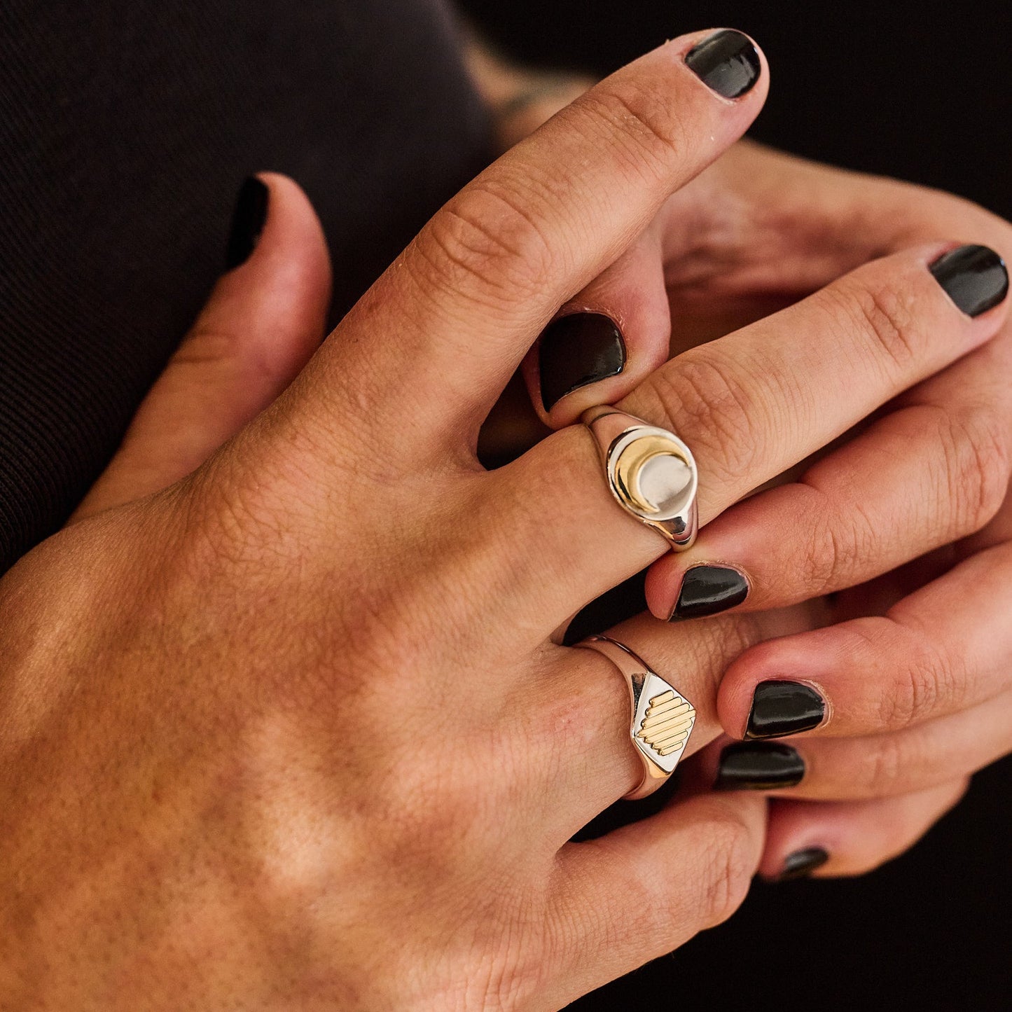 Crescent Moon Signet Ring | Made to Order