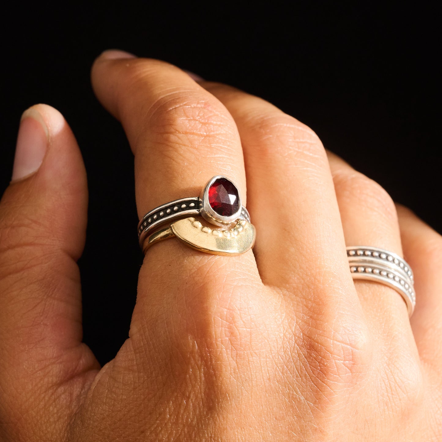 Shield Stacking Ring | Made to Order