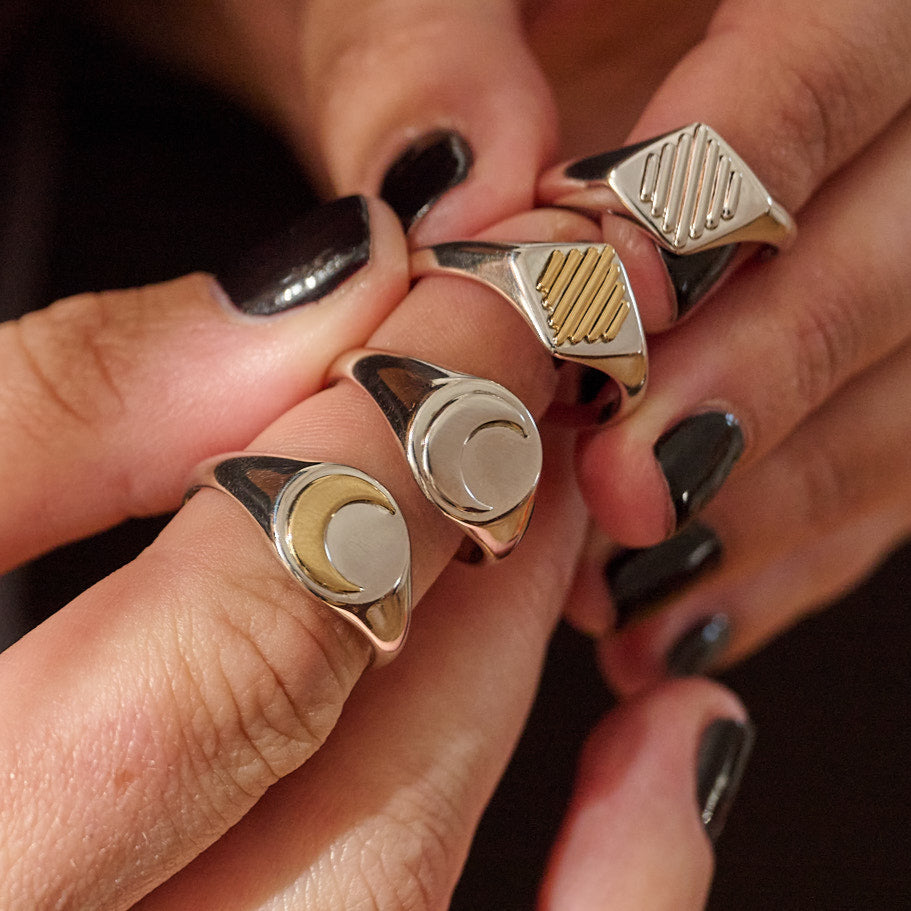 Sun Ray Signet Ring | Made to Order