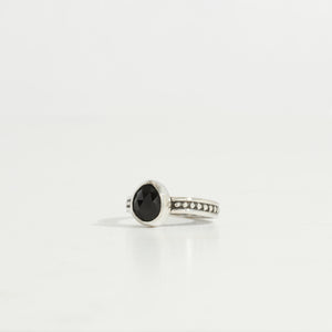 
                  
                    Onyx Protection Ring | Silver
                  
                