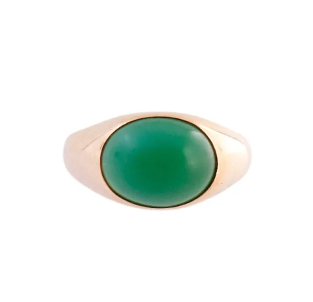 VINTAGE 14k Green Onyx Signet Ring – Adorn to Rise