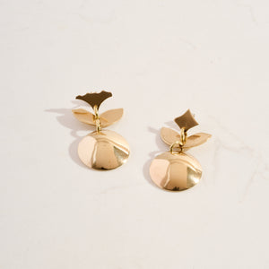 
                  
                    Floral Earrings | Brass
                  
                