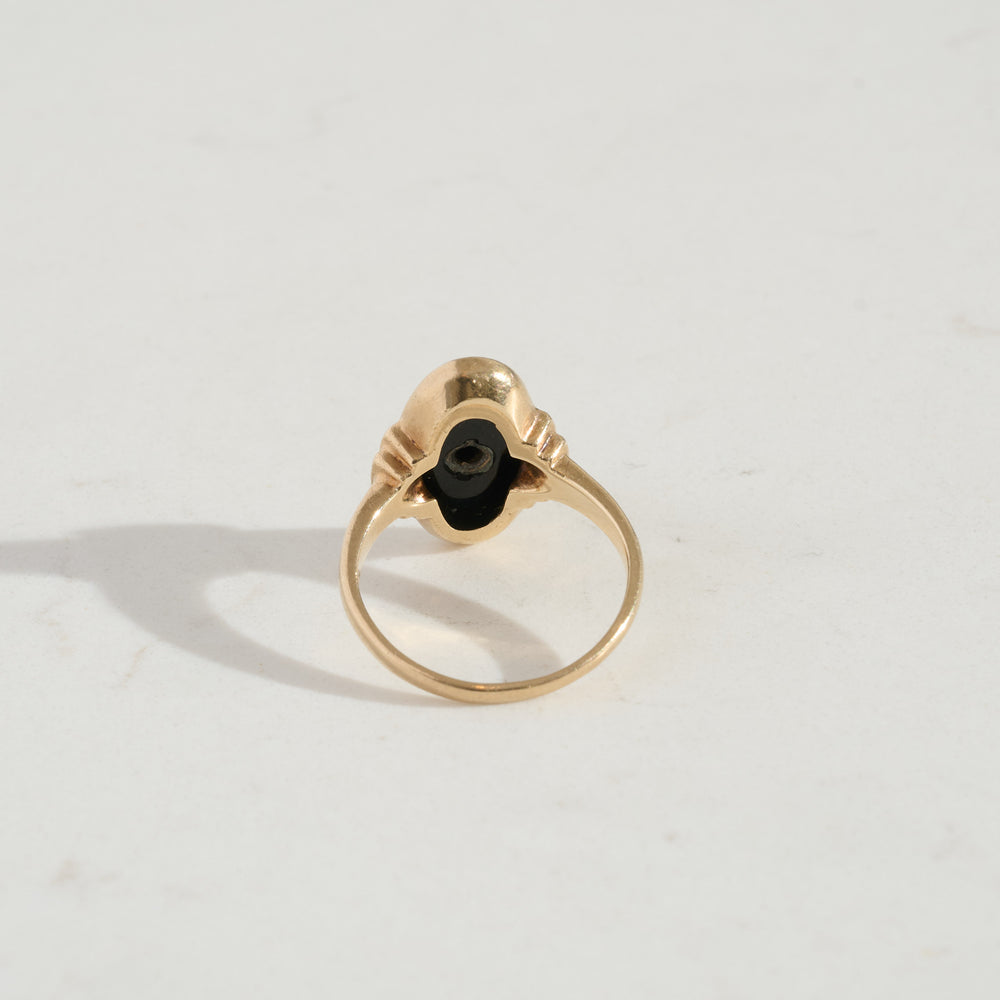 
                      
                        VINTAGE Onyx and Diamond Ring
                      
                    