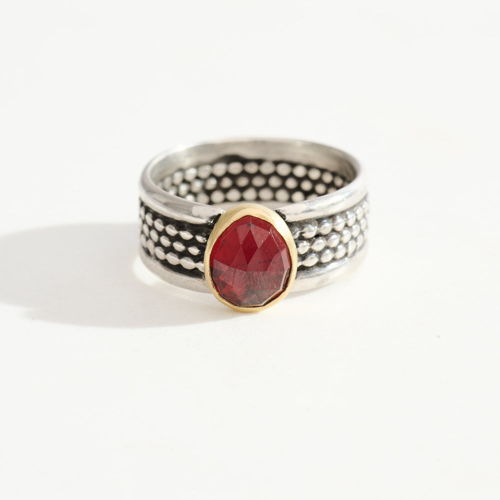 Garnet Warrior Ring | Made to Order