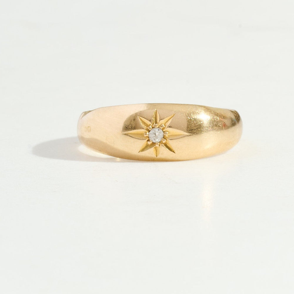 ANTIQUE Star Set Diamond Ring