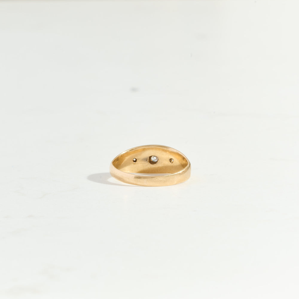 
                      
                        ANTIQUE Three Diamond Star Set Ring | 18k Gold
                      
                    