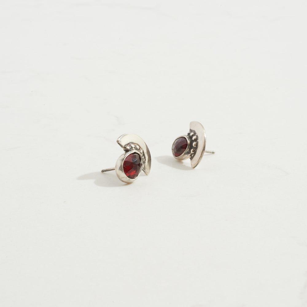 
                      
                        Garnet Talisman Studs | Ready to Ship
                      
                    