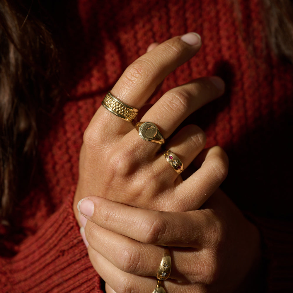 
                      
                        Crescent Moon Signet Ring | Ready to Ship
                      
                    