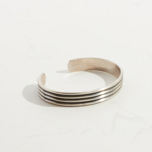 
                  
                    Striped Oxidized Cuff | Silver
                  
                