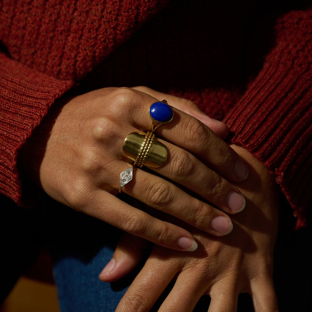 
                      
                        ANTIQUE Deep Blue Lapis Ring
                      
                    