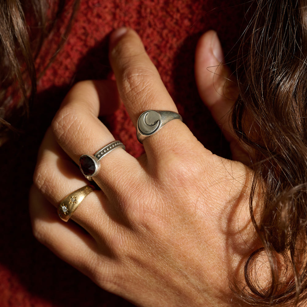 
                      
                        Crescent Moon Signet Ring | Ready to Ship
                      
                    