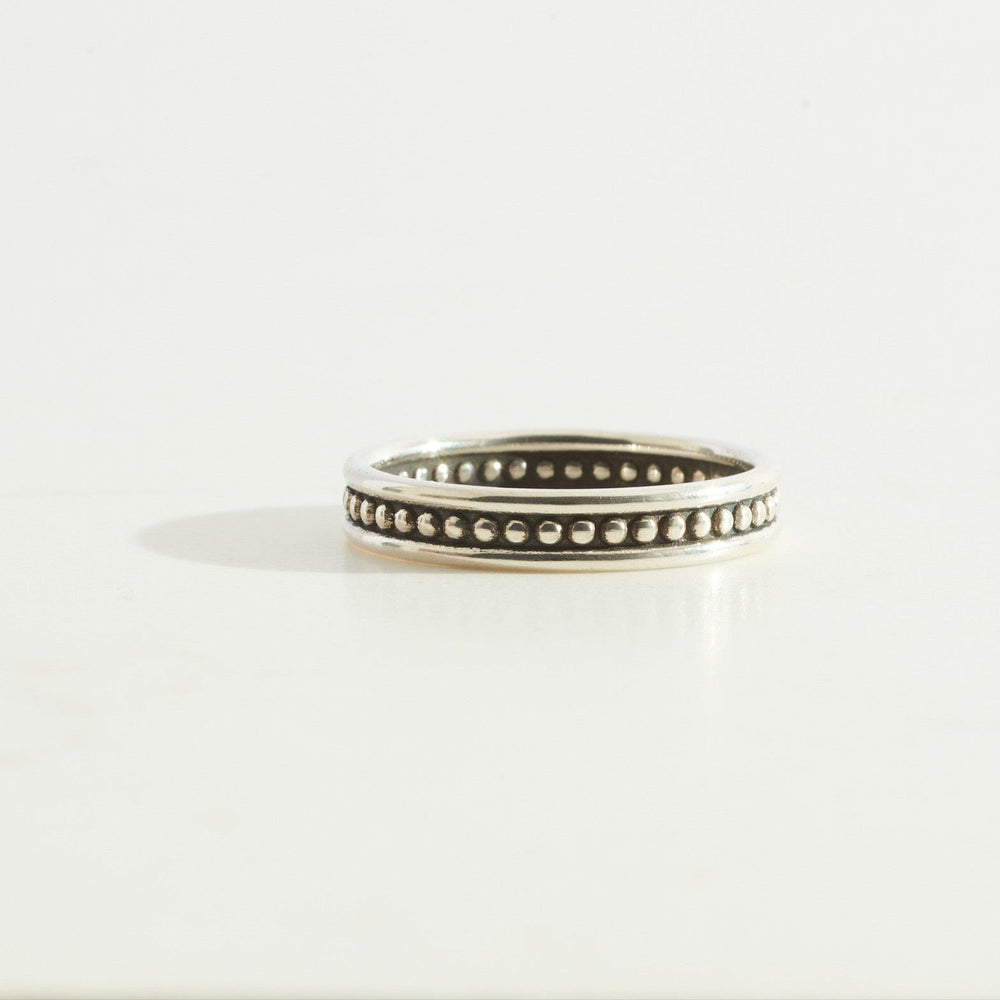 Silver Protection Stacking Ring