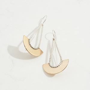 
                  
                    Large Ritual Axe Earrings | Silver + Brass
                  
                