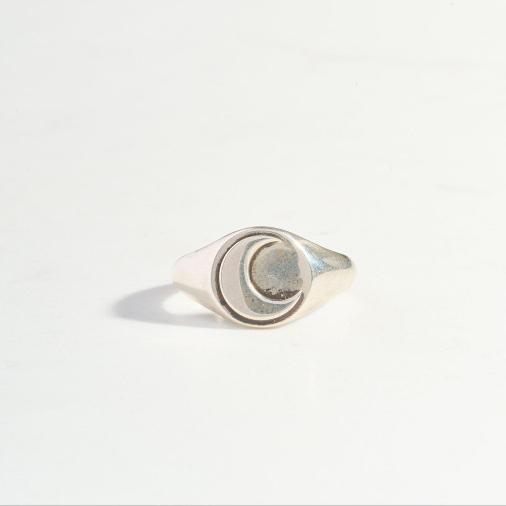 
                      
                        Crescent Moon Signet Ring | Ready to Ship
                      
                    