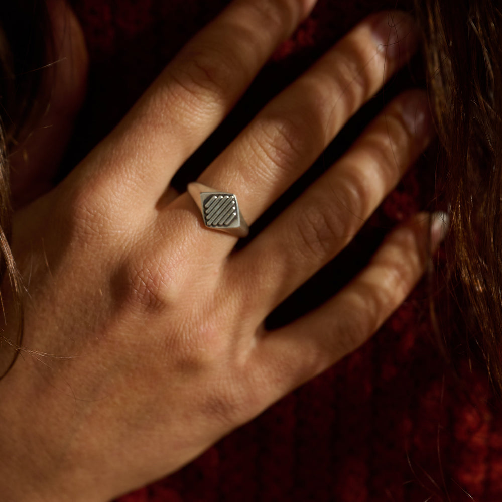 
                      
                        Sun Ray Signet Ring
                      
                    