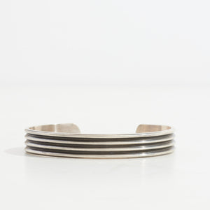 
                  
                    Striped Oxidized Cuff | Silver
                  
                