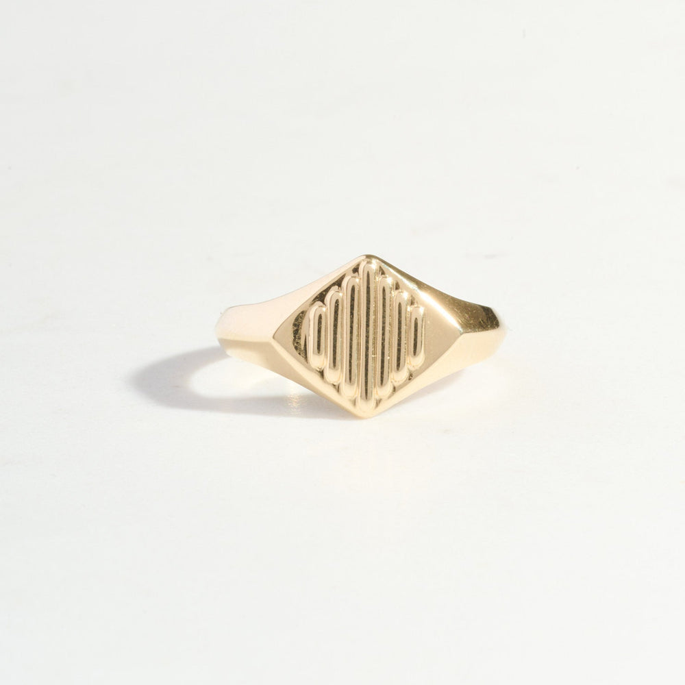 Sun Ray Signet Ring