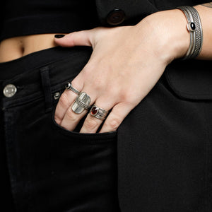 
                  
                    Shield Ring | Silver
                  
                