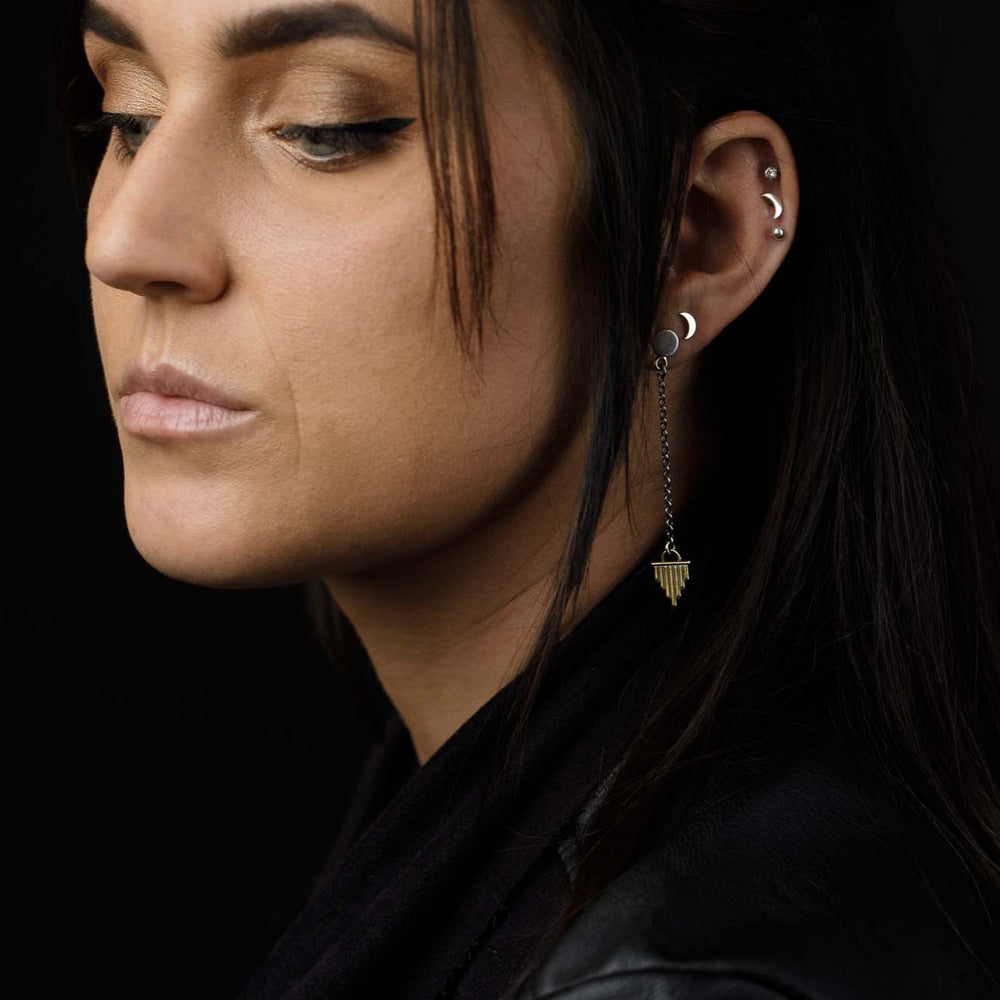 
                      
                        Small Crescent Moon Studs
                      
                    
